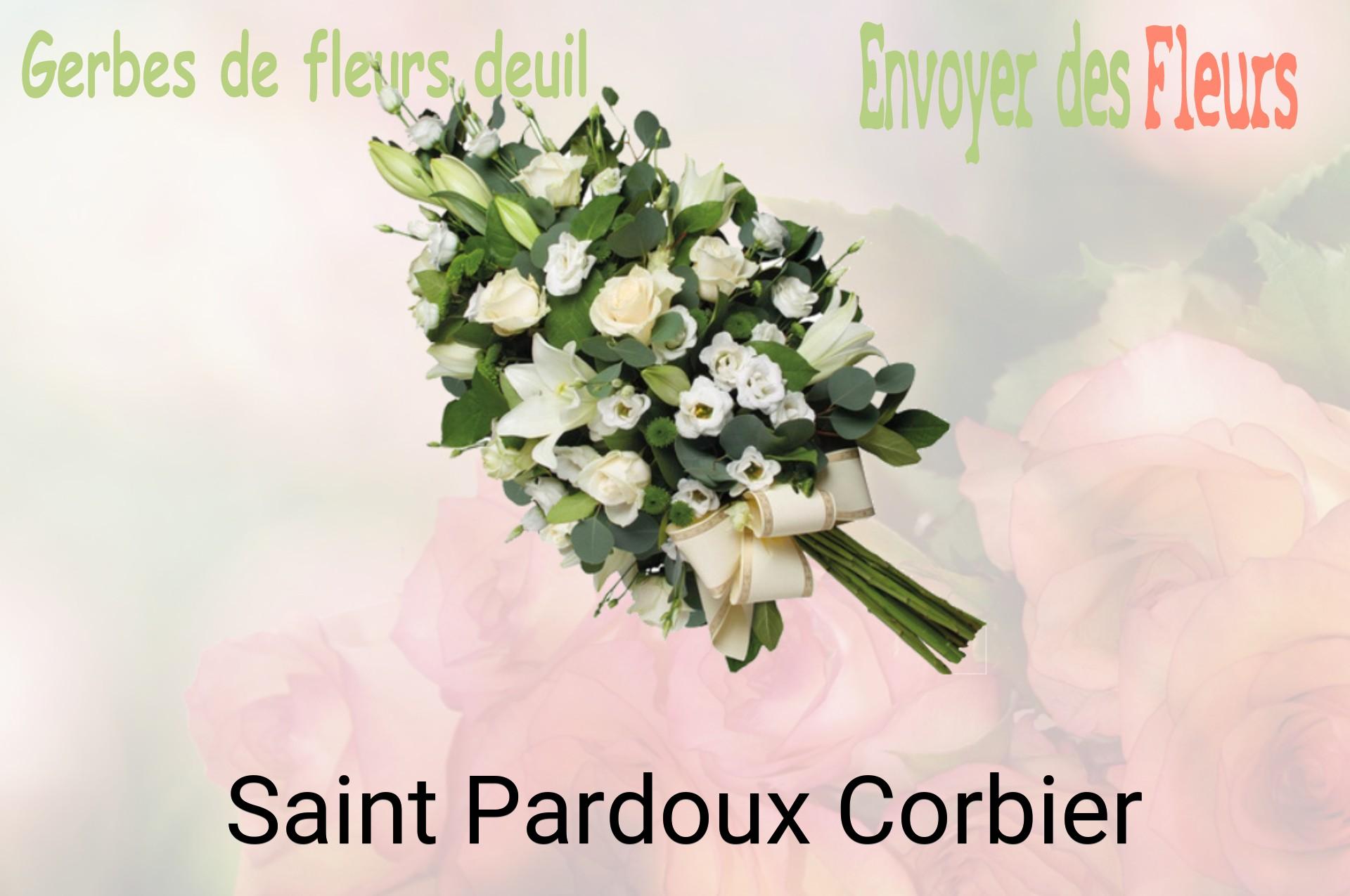 Gerbe de fleurs de deuil livrée à Saint-Pardoux-Corbier